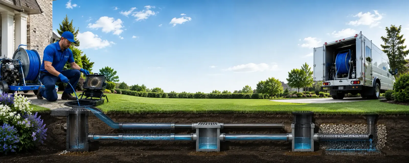 Outdoor drain cleaning information for Bradley, OK